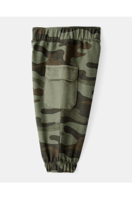 Set dos piezas de algodón, pantalón y body, diseño camping Sin color