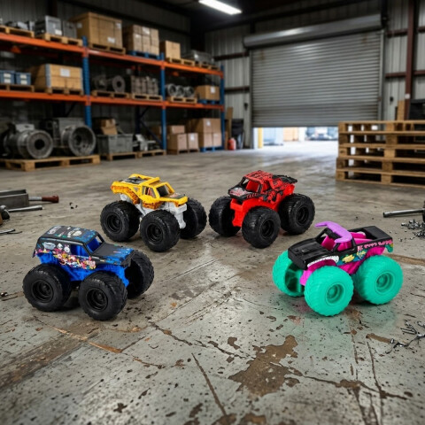 Pack x 4 Auto Monster Jam Diseños Surtidos Escala 1:64 U