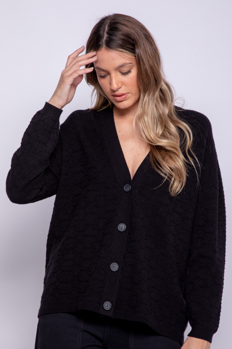 CARDIGAN SONICA Negro