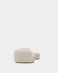 Sofá modular Martina 3 plazas de chenilla con chaise longue derecho color crudo 287 cm Sofá modular Martina 3 plazas de chenilla con chaise longue derecho color crudo 287 cm