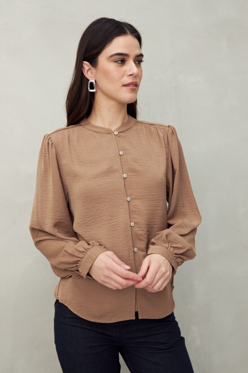 CAMISA BLOSSOM Marron