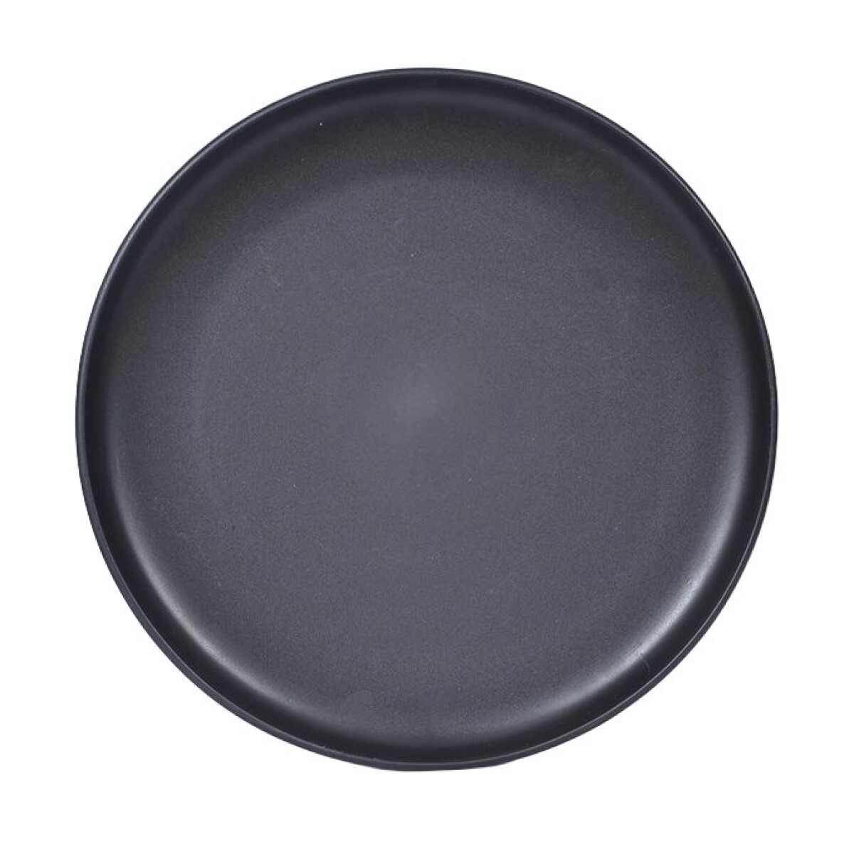 PLATO DE MESA D27CM BORDE RECTO NEGRO 