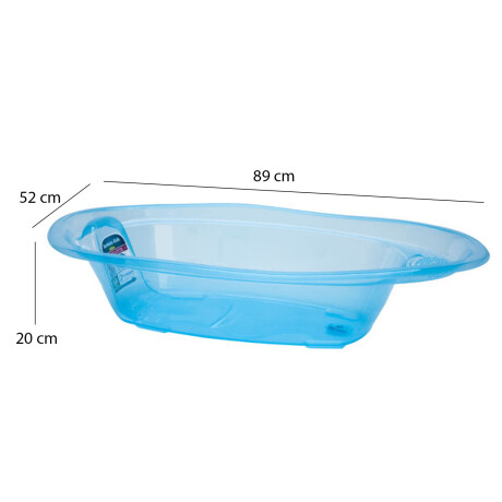 Bañera Bañito Infantil Bebé Paramount en Plástico c/ Desagüe Azul