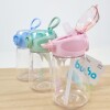 Vaso transparent boquilla BUBA celeste
