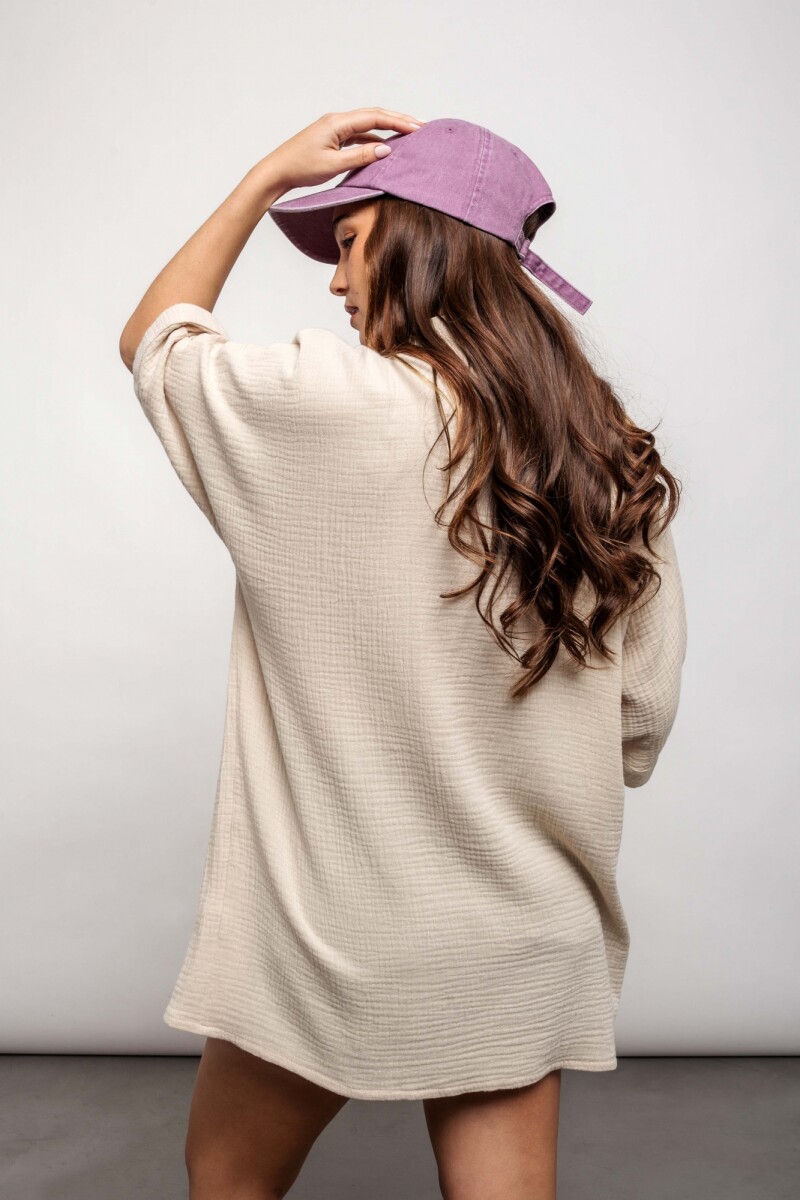 Camisa Celeste Crudo