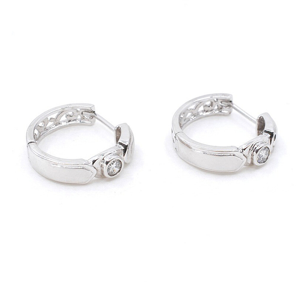 Aros En Oro 18K Y Brillantes Aros En Oro 18K Y Brillantes