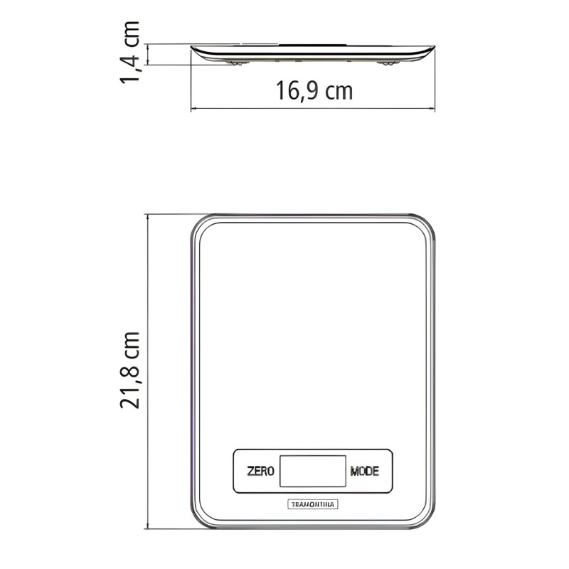 Balanza Digital De Cocina Tramontina Adatto Máximo De 5 Kg Balanza Digital De Cocina Tramontina Adatto Máximo De 5 Kg