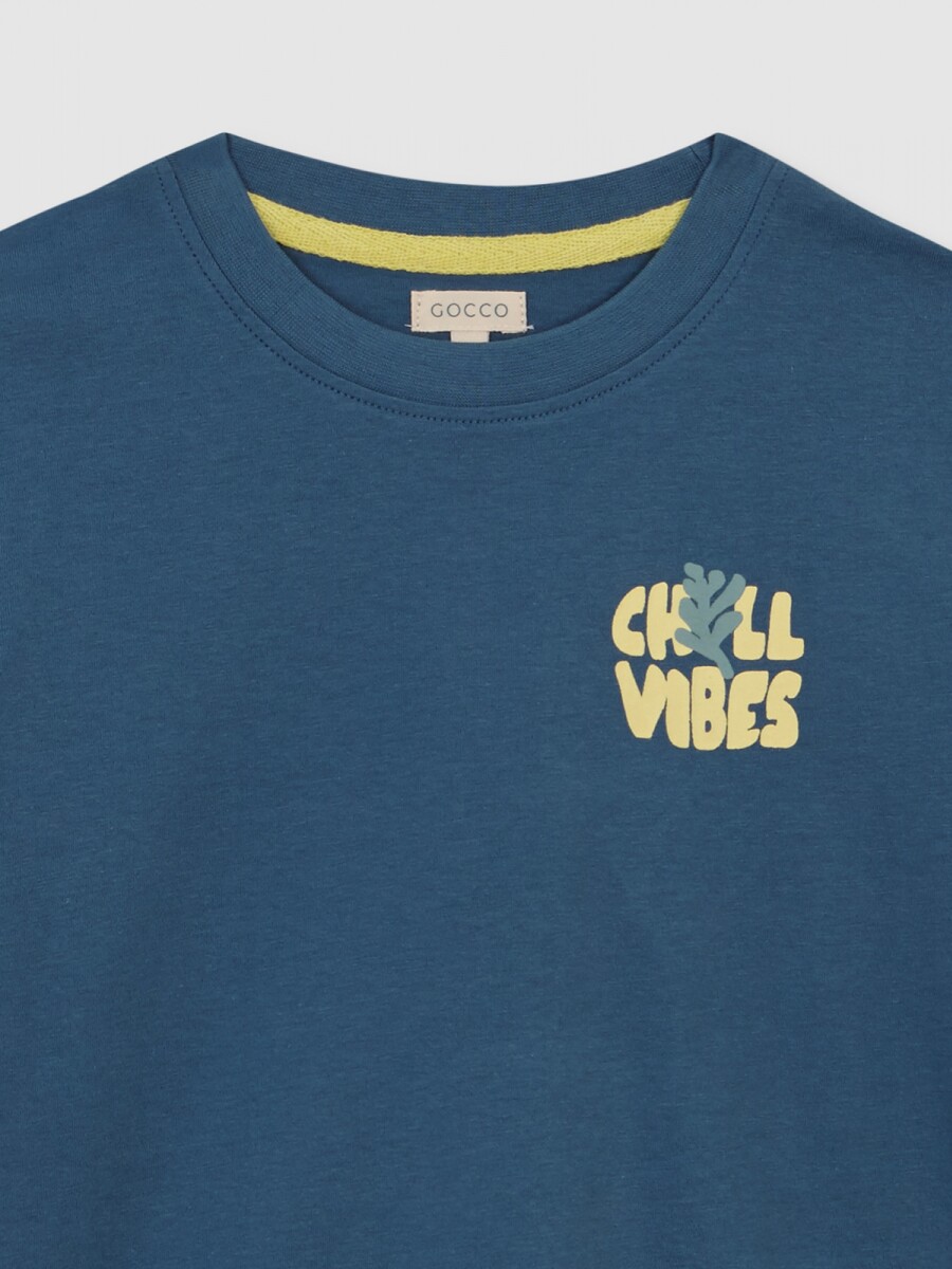 Camiseta Con Print Verde