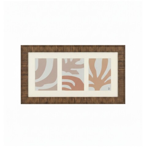 PORTARRETRATO C/MARCO MARRON 3DIV Unica