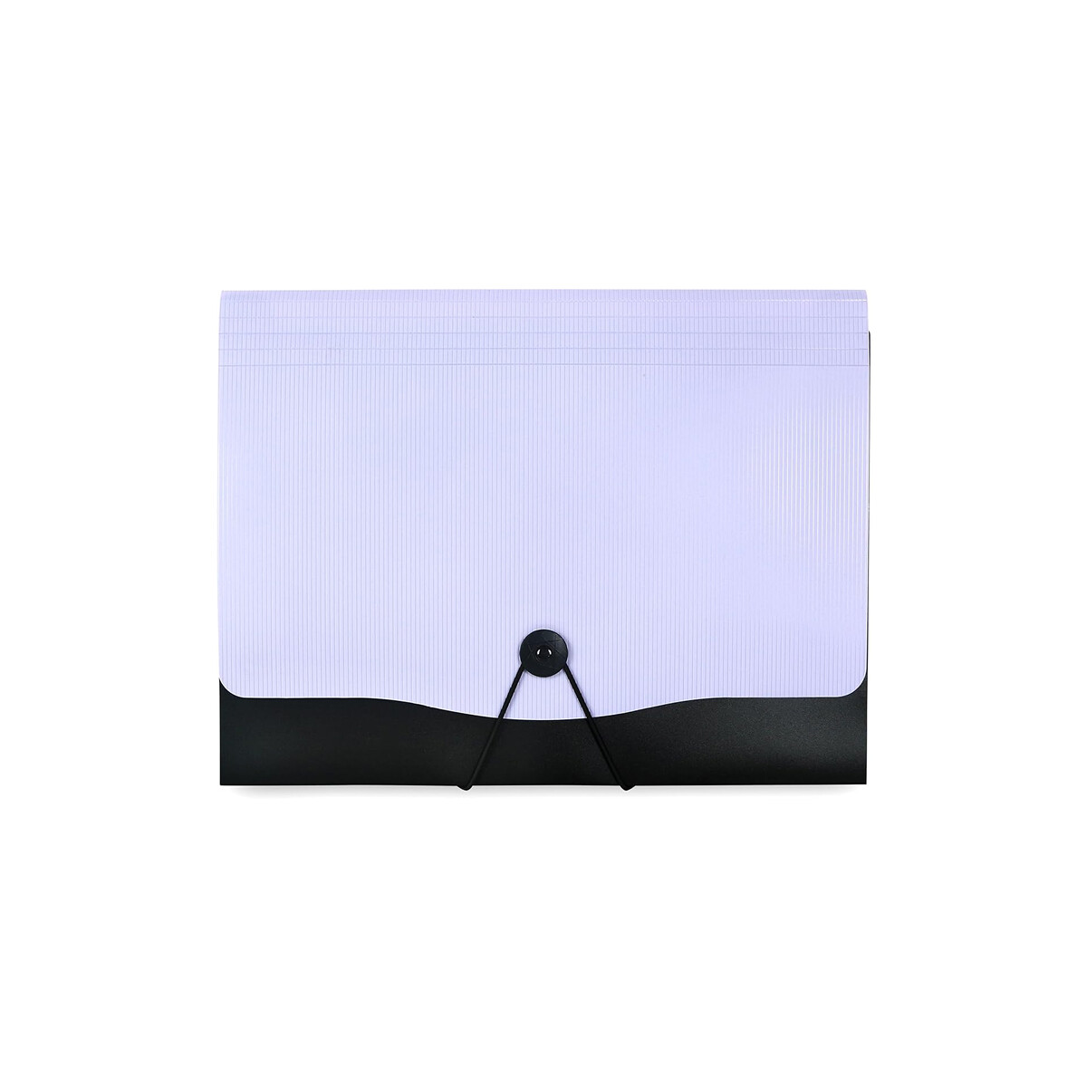 Carpeta con compartimentos y elastico colores pastel - Lila 