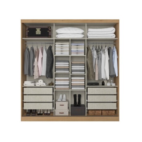 ROPERO 2P MALAGA CAPUCCINO / OFF WHITE FULL GLASS ROPERO 2P MALAGA CAPUCCINO / OFF WHITE FULL GLASS