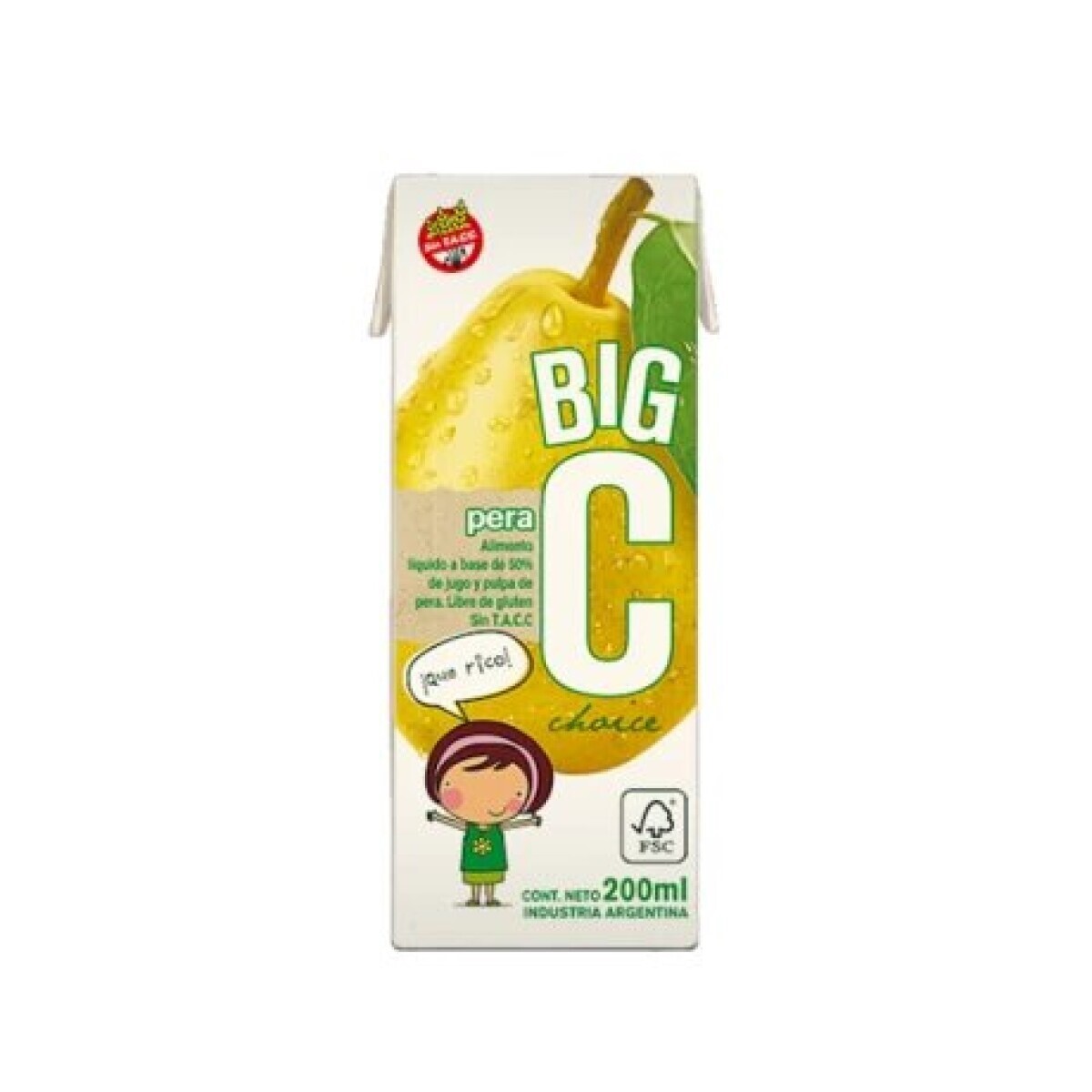 Jugo Big C Sabor Pera 200CC 