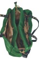 Cartera grande con guantera doble verde