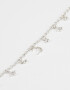 Pulseras Flexibles Bañada en Plata Pulsera Con Dijes Bañada En Plata - Plateado
