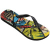 Sandalias Havaianas Top Marvel Classics Hombre Negro/negro/rojo