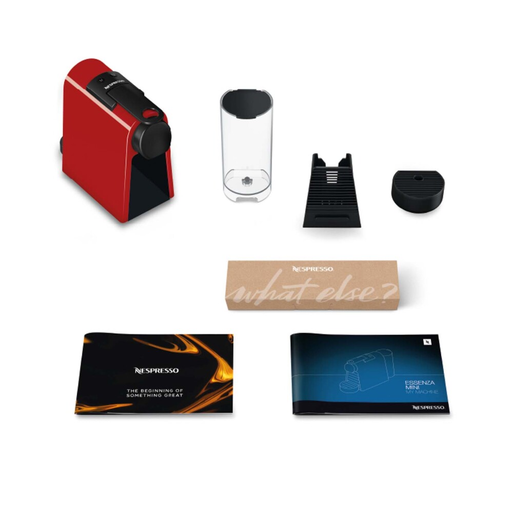 CAFETERA NESPRESSO ACERO ROJO ESSENZAC30 ESSZAD30R