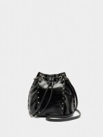 Bolso Bombonera Con Tachuelas negro