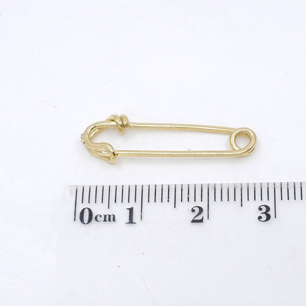 Alfiler Para Bebe En Oro 18K. Largo 2.7cm Alfiler Para Bebe En Oro 18K. Largo 2.7cm