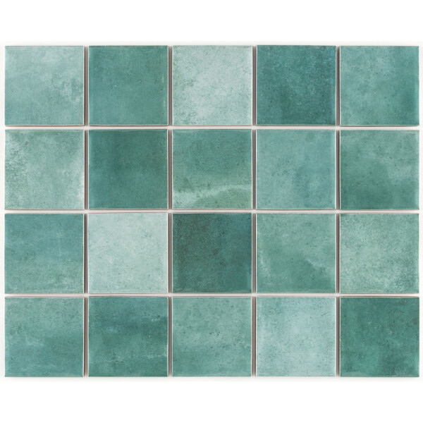 MOSAICO PARA PISCINAS NORONHA JADE MESH 7.5X7.5 CM Mosaico Para Piscinas Noronha Jade Mesh 7.5x7.5 Cm