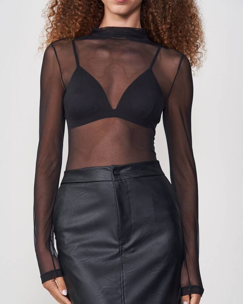 BLUSA TULE Negro