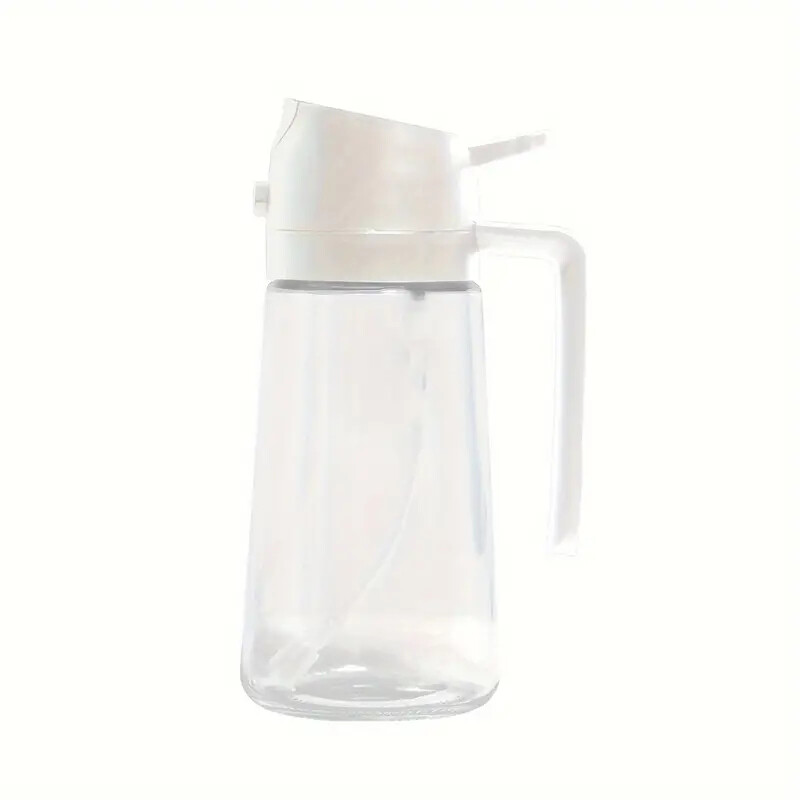 Pulverizador y dispensador de aceite 2 en 1 blanco