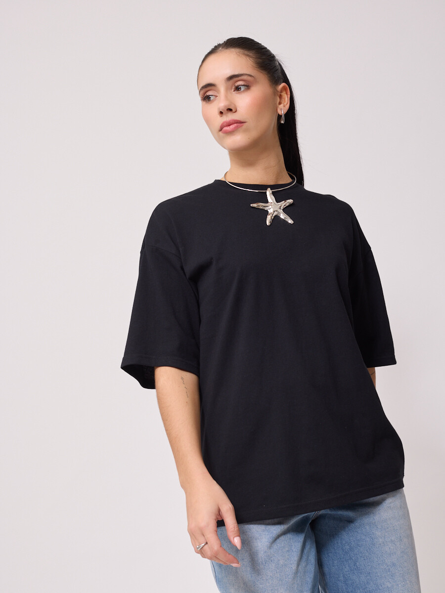 T-SHIRT LIORA RUSTY - Negro 