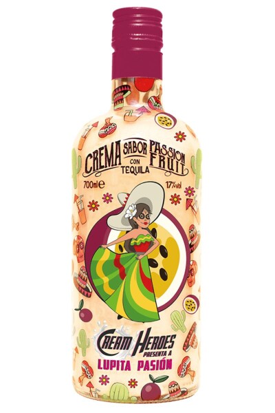 Crema de Tequila Cream Heroes Lupita Pasión 700 ml Crema de Tequila Cream Heroes Lupita Pasión 700 ml