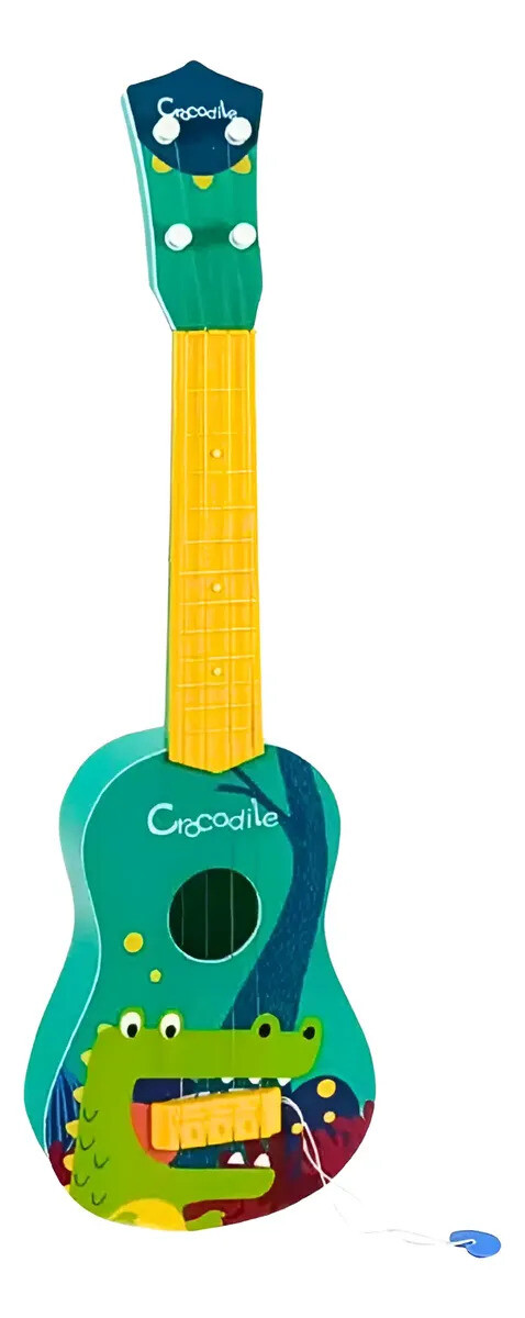 Ukelele Infantil Estampado Con Pua - VERDE 