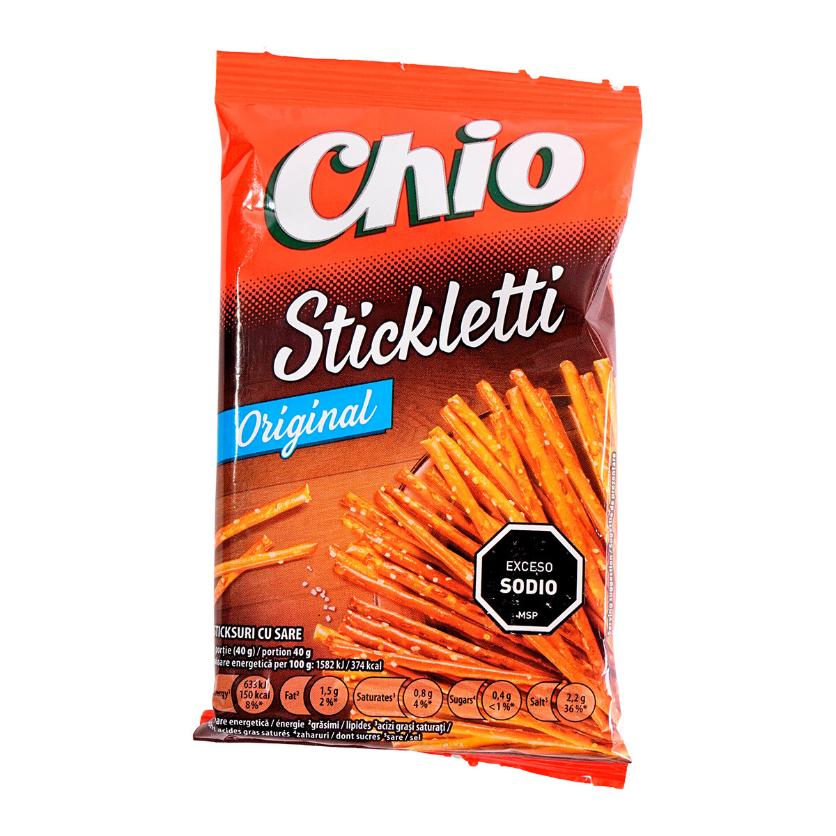 SNACK PALITOS CON SAL CHIO STICKLETTI 40 GR 