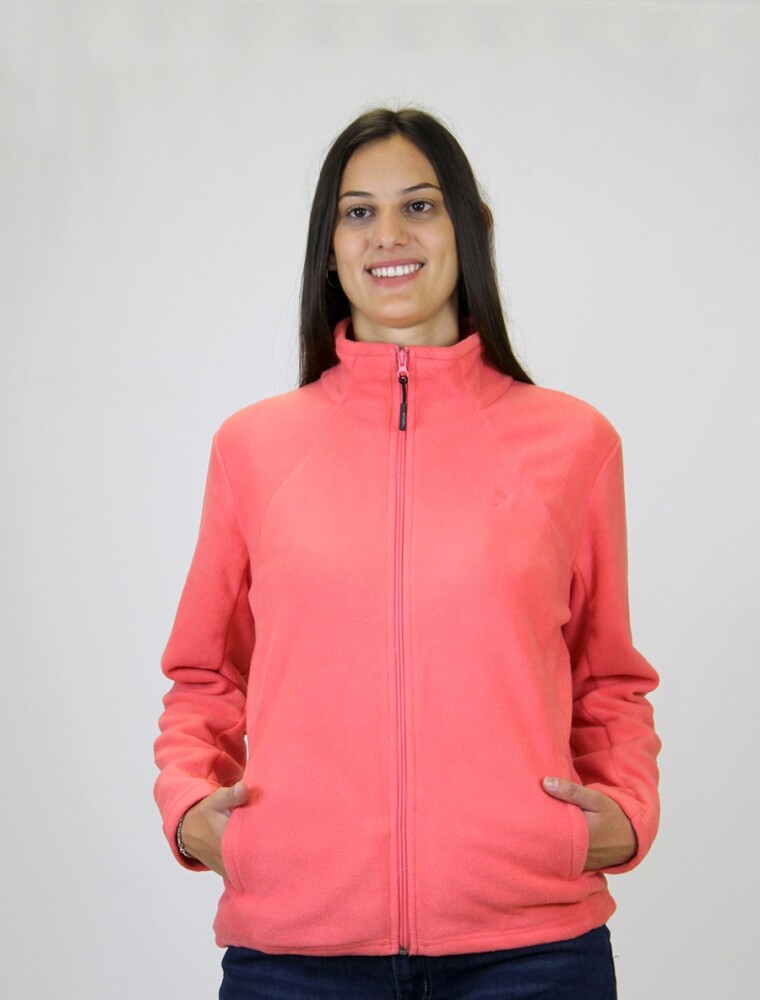 Campera Polar Dama Coral