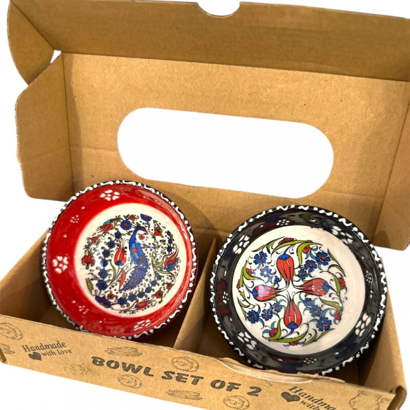 SET BOWLS X2 ROJO Y NEGRO