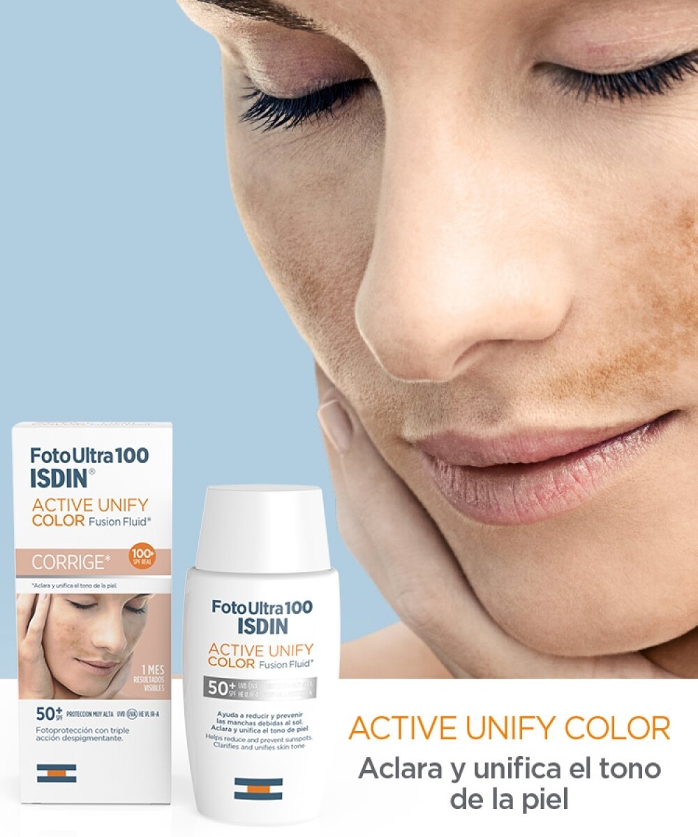 Foto Ultra 99 ISDIN Active Unify COLOR Fusion Fluid SPF 99+ 