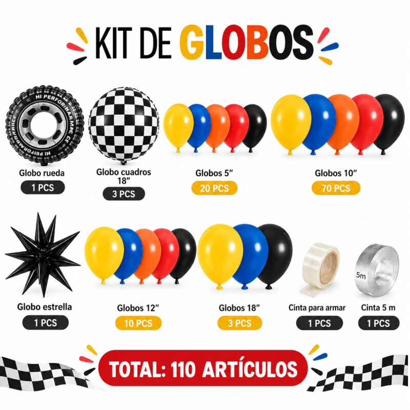 Set de Globo Racing Set de Globo Racing