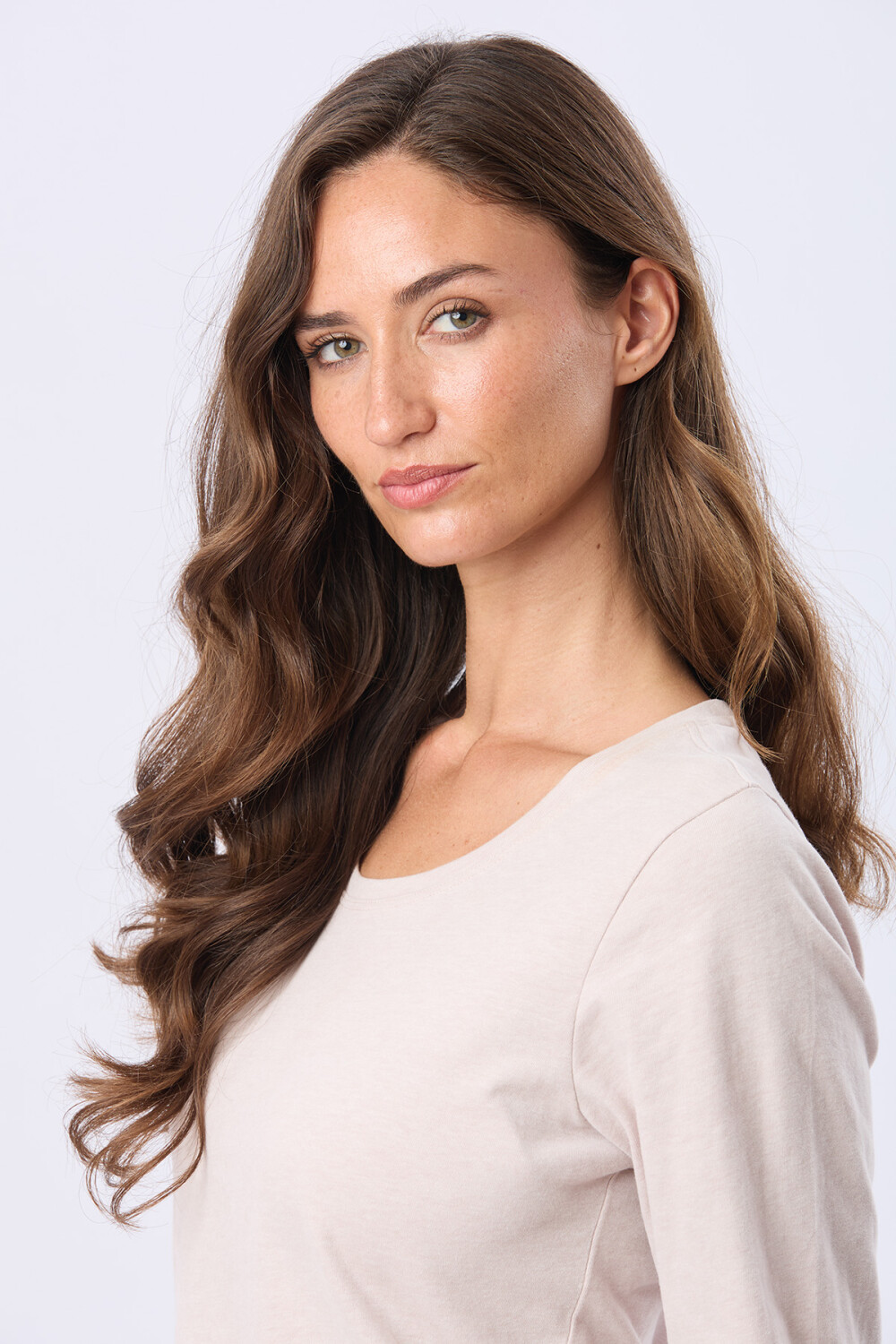 REMERA BÁSICA DE ALGODÓN Beige