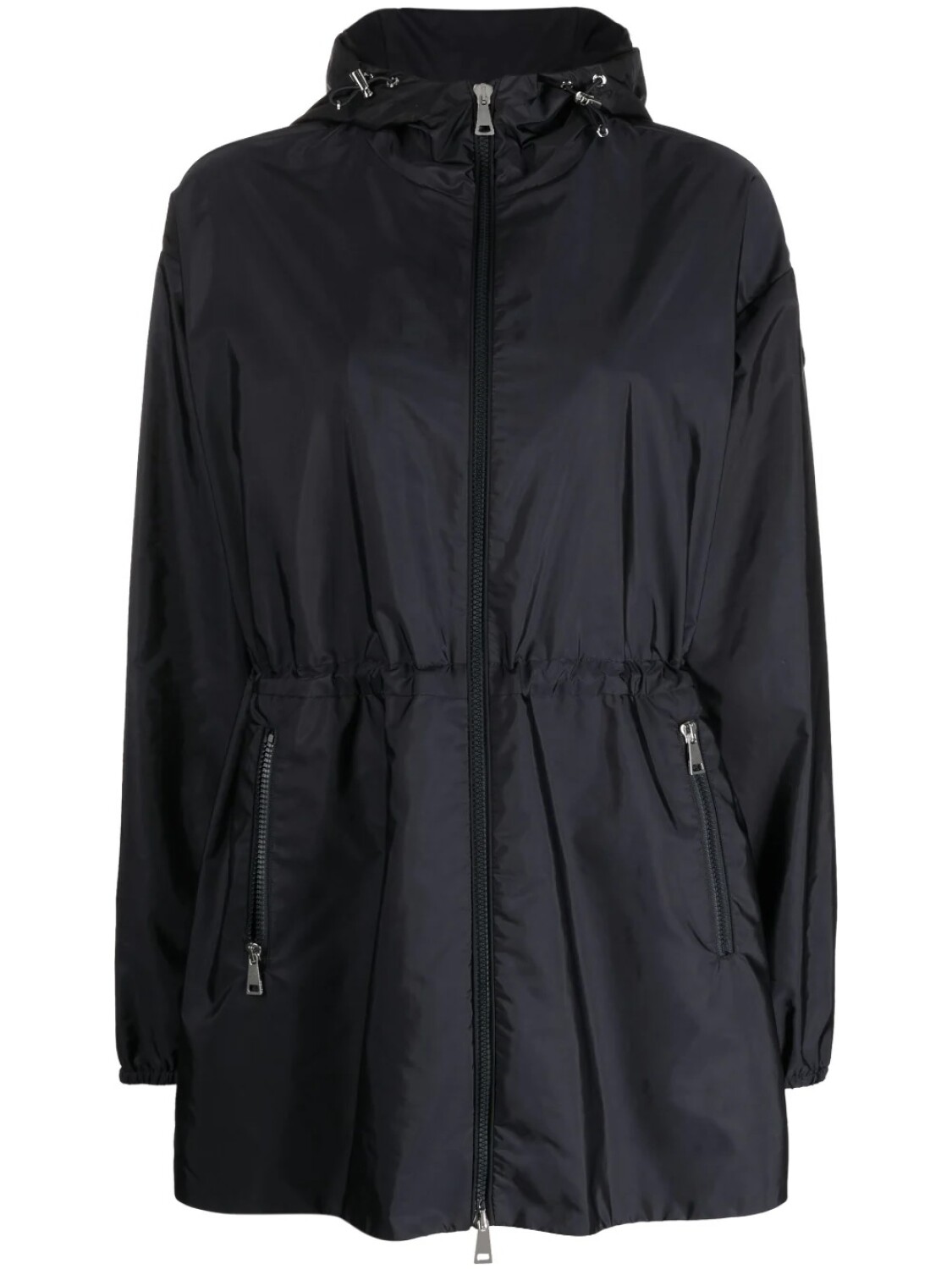 Campera de nylon impermeable con capucha, Wete Azul