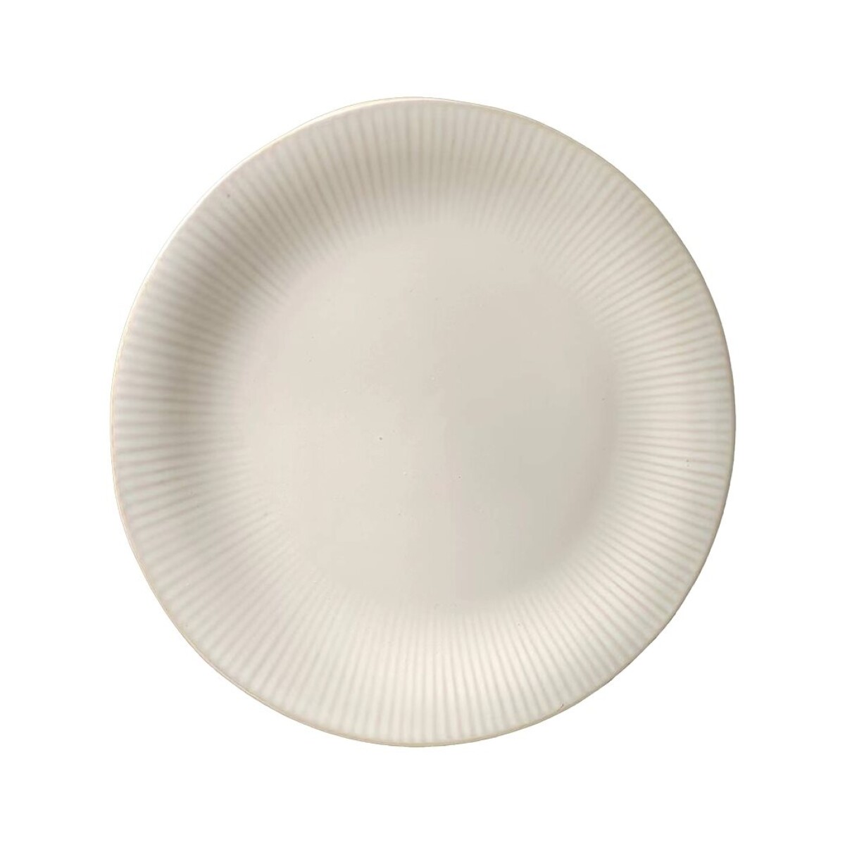 PLATO DE MESA D27CM RAYITAS BLANCO 