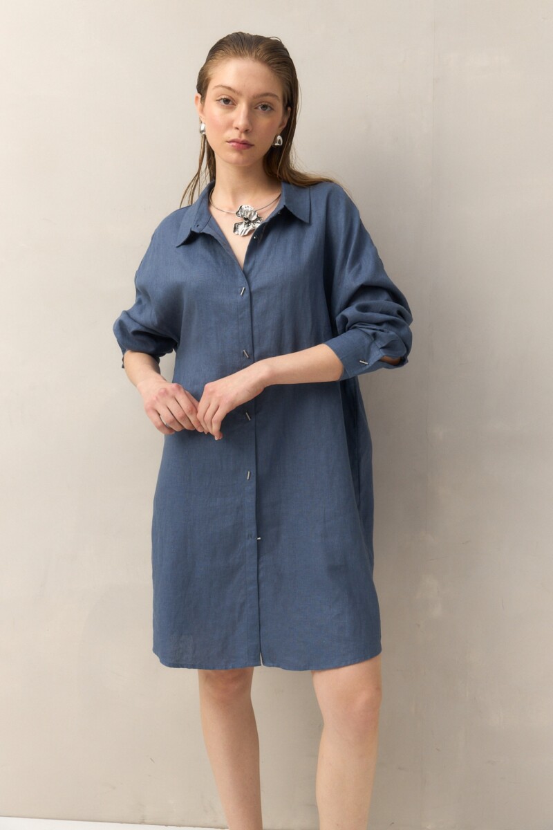 VESTIDO BASILE Indigo