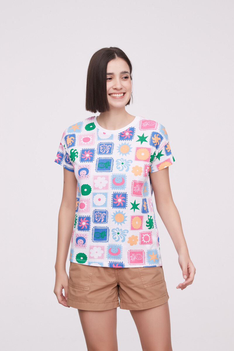 Remera Clothilde - Estampado 1 