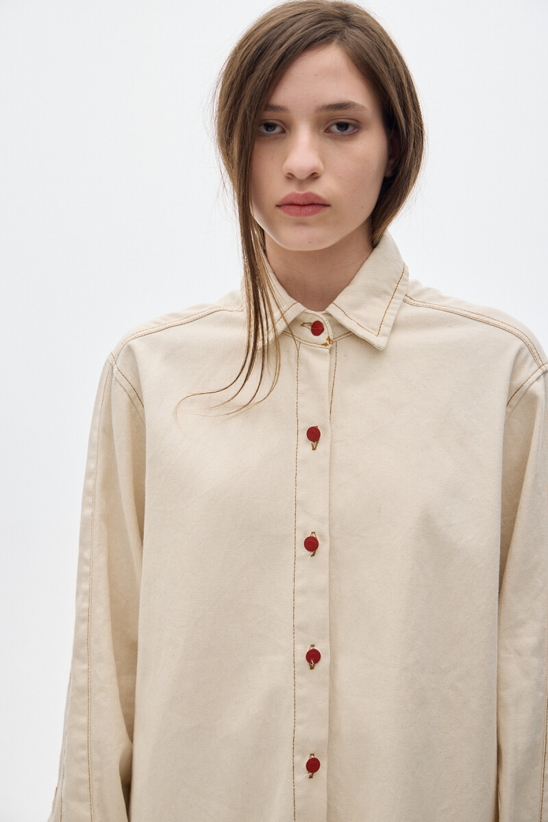 Camisa Noble Denim SO Off White