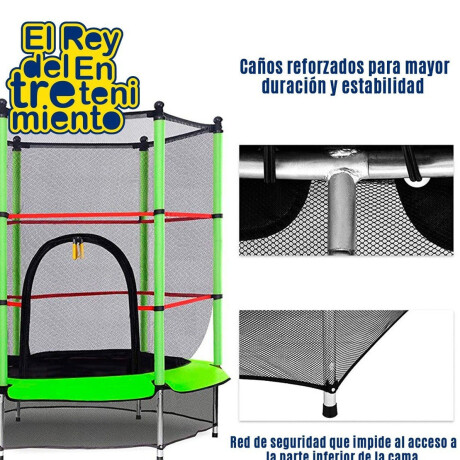 Cama Elástica Trampolín 1.40mts Calidad N°1 Rojo