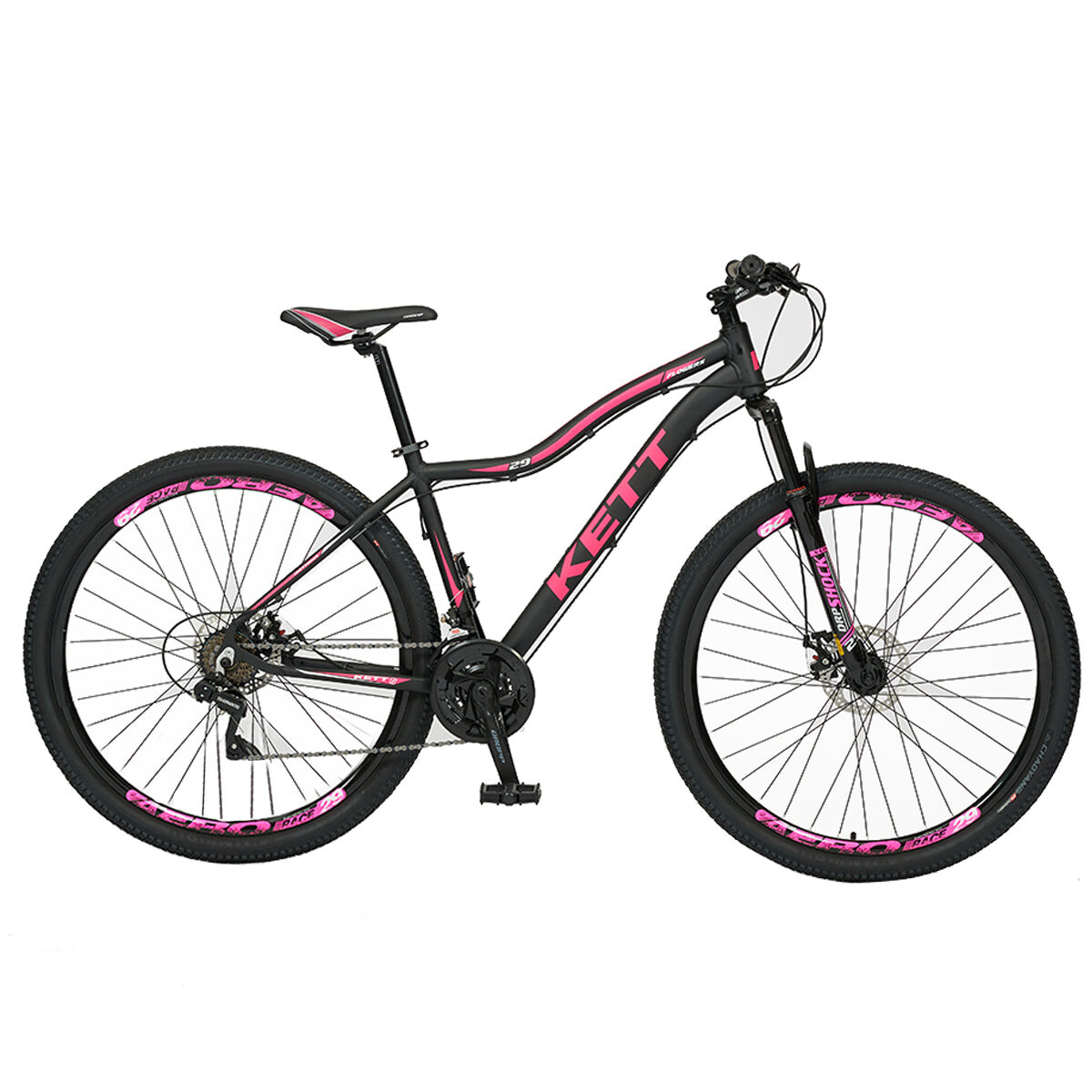 Bicicleta Montaña Rod 27 C/ Cambios Freno Disco - Rosa 