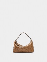 Bolso De Mano Trenzado camel
