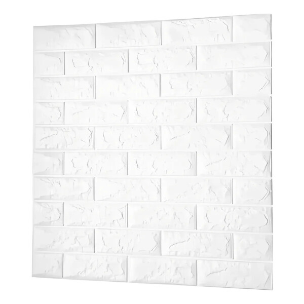 Placas adhesivas 3D imitacion ladrillo blanco. Precio x 10 unidades Placas adhesivas 3D imitacion ladrillo blanco. Precio x 10 unidades