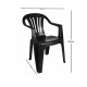 Set x4 Sillas Bela Vista con apoya brazos NEGRO