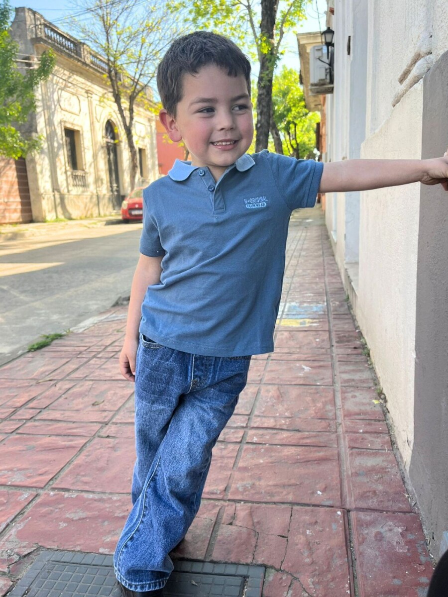 Jean recto Hands Up - Med Blue 