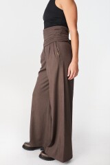 Pantalon Soft Negro/Marrón