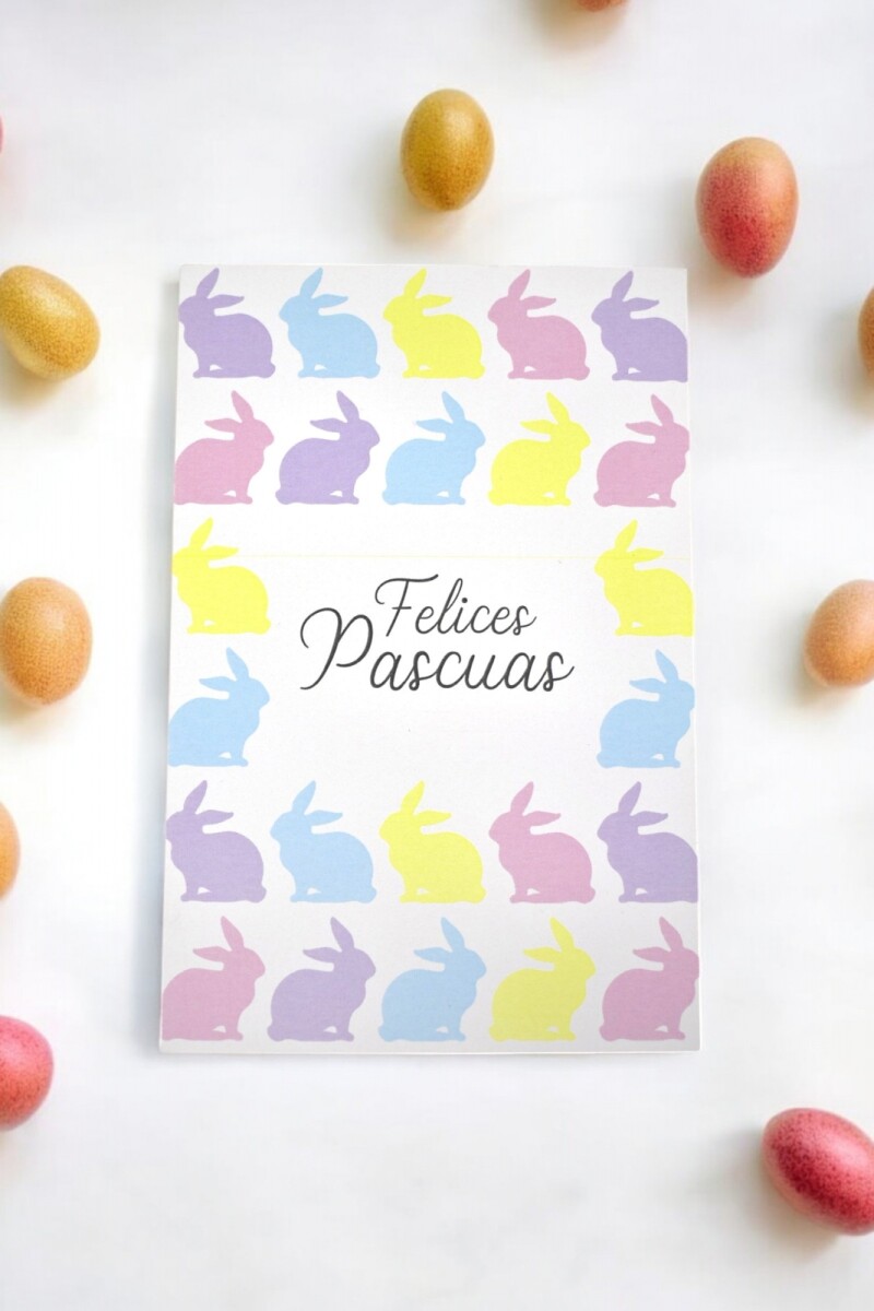 Tarjeta pascua 10x15 - DISEÑO 6 