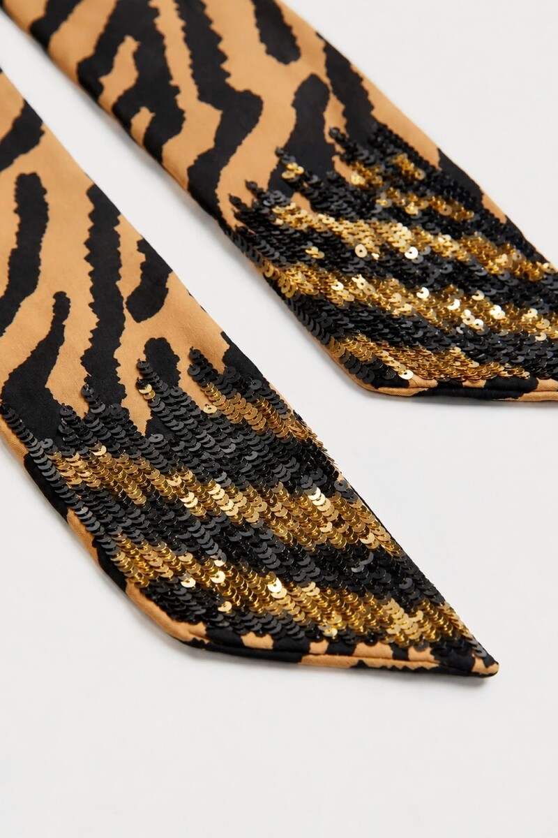 PASHMINA SHINE ZEBRA Cebra