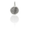 Dije Virgen de Lourdes-Plata 925 quemada-Sin Piedra-CP3053 Sinpiedra