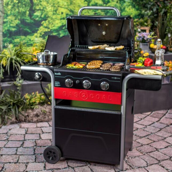 Barbacoa A Gas Y Carbon Char Broil Hibrida BARBACOA A GAS + CARBON CHAR BROIL 71055